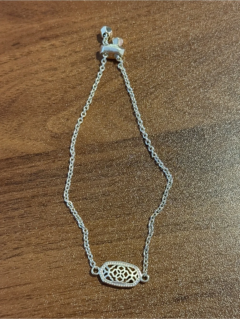 Kendra Scott Silver Filigree Oval Bracelet
